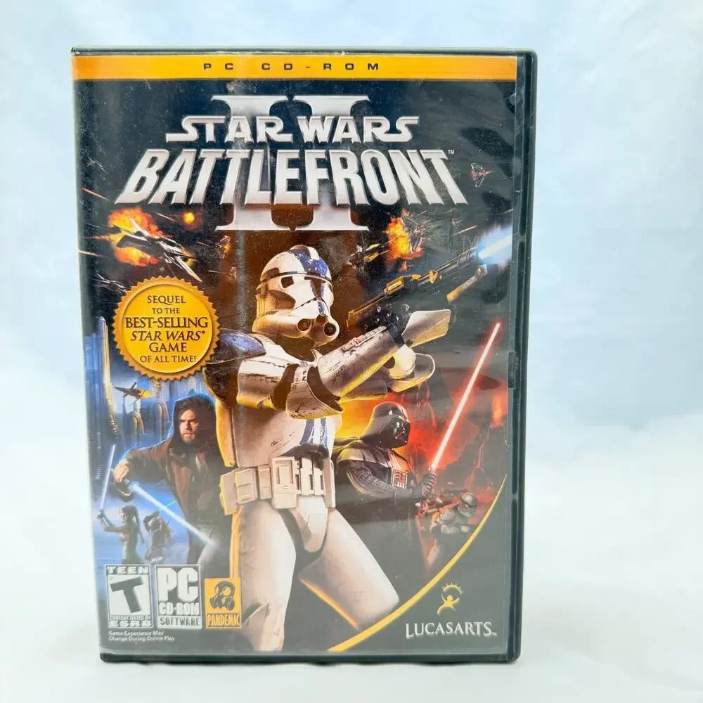 Star Wars: Battlefront II (PC, 2005) CD Rom without manual mint